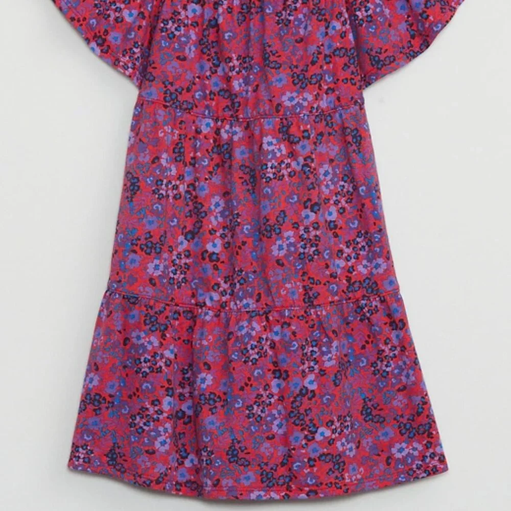 babyGap Red Floral Tiered Flutter Sleeve Dress/NWT/18-24 Months